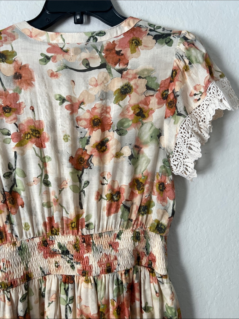 Like New! BALTIC BORN Aliyah Midi Dress Coral Floral in Size S - Picture 10 of 16
